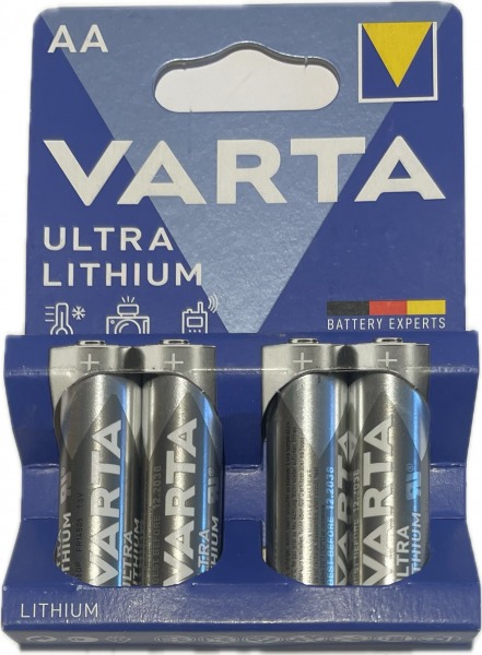 4x Varta Batterie Professional Lithium AA f. Samsung ES15