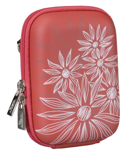 Kamera Tasche red Flowers f. Fujifilm FinePix J50
